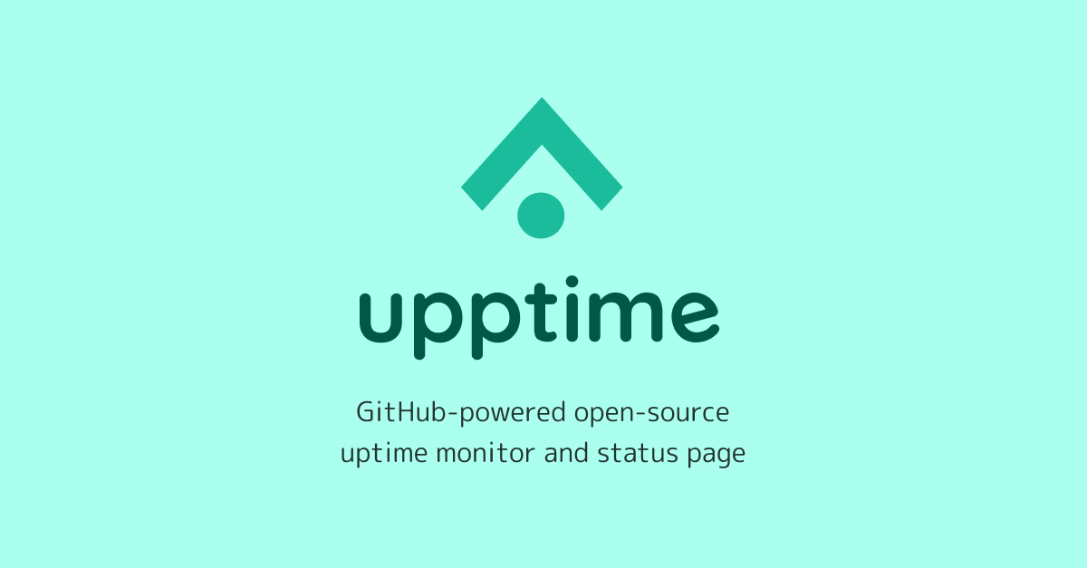 Upptime – GitHub actions powered uptime monitor