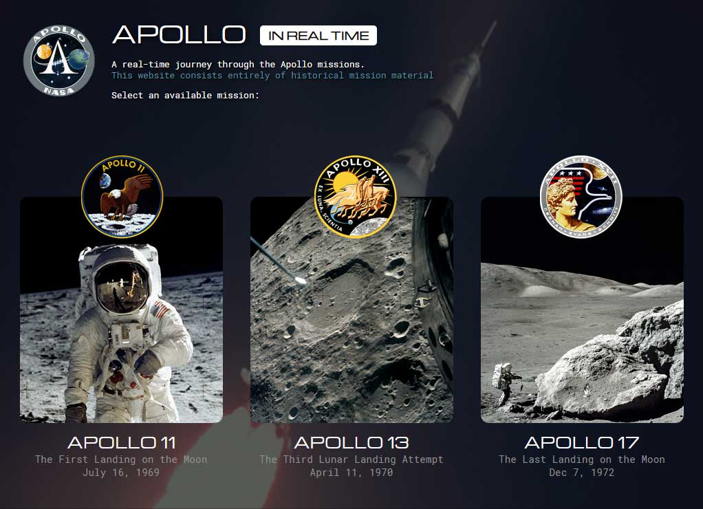 Apollo in Real Time – A journey through the Apollo missions