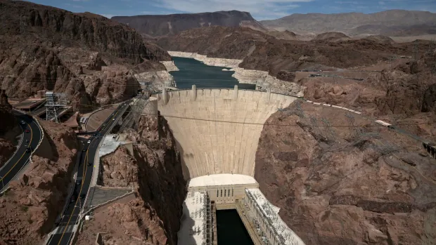 Hoover Dam reservoir hits record low water level amid extreme drought