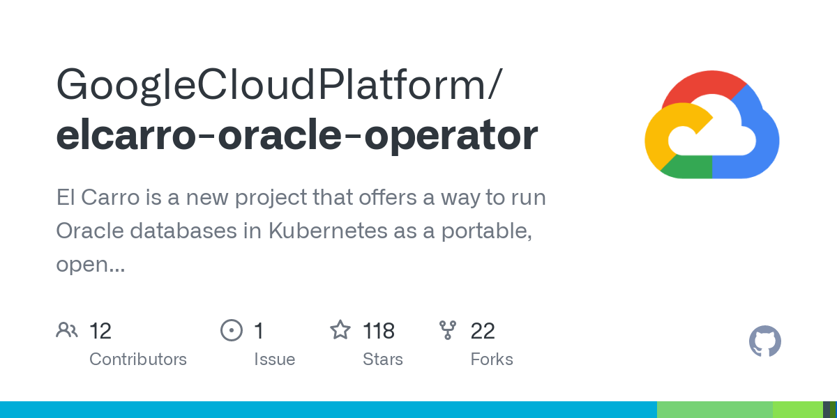 El Carro: Run Oracle Databases on Kubernetes
