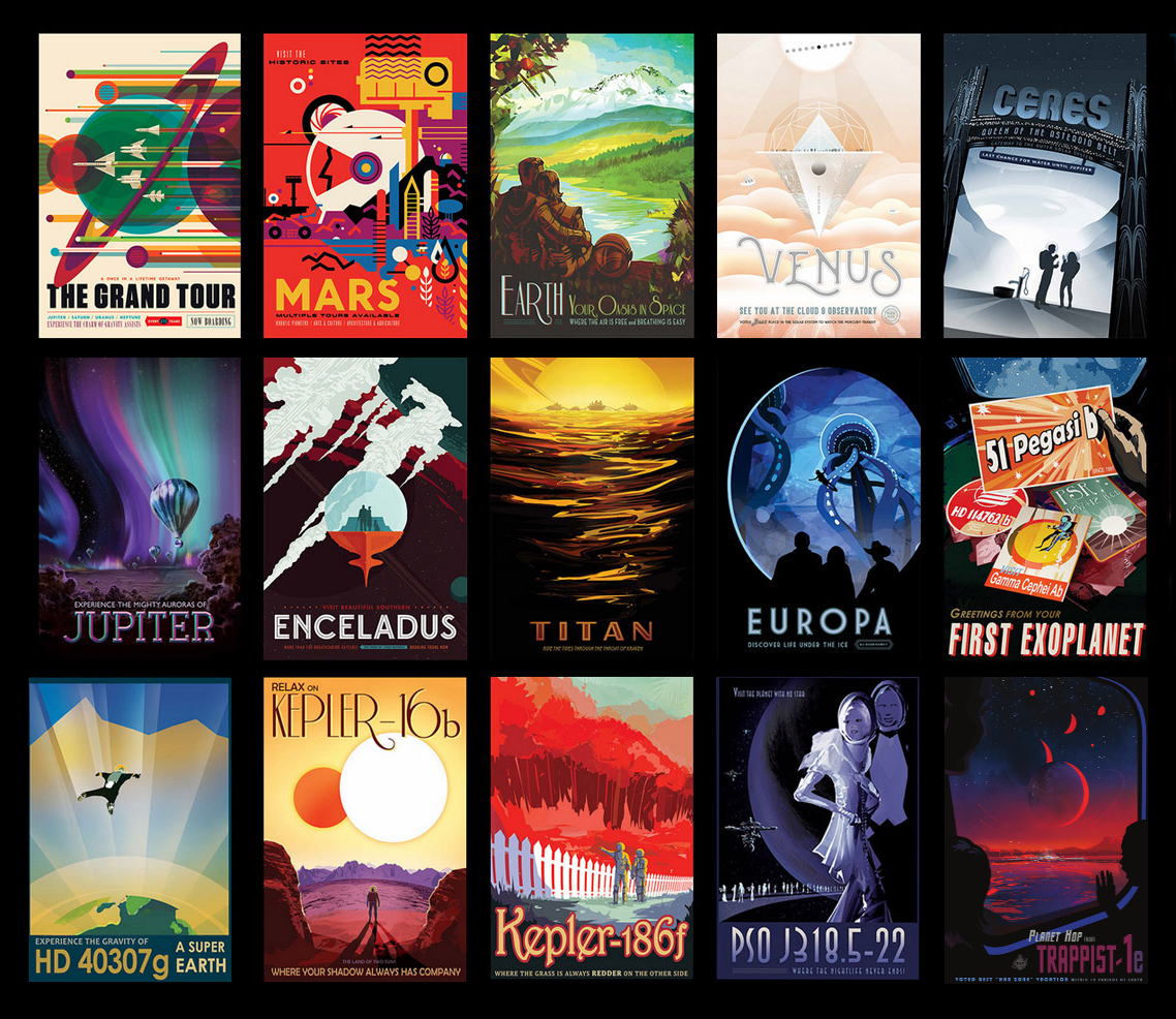 NASA Space Tourism Posters