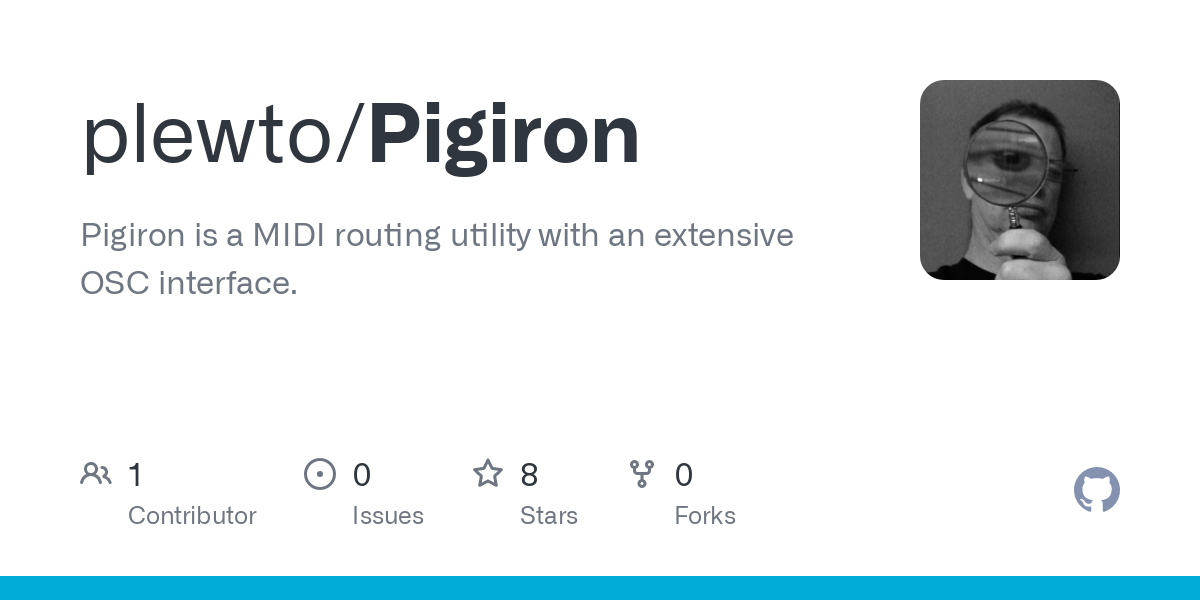 Pigiron, a MIDI Routing Utility with OSC