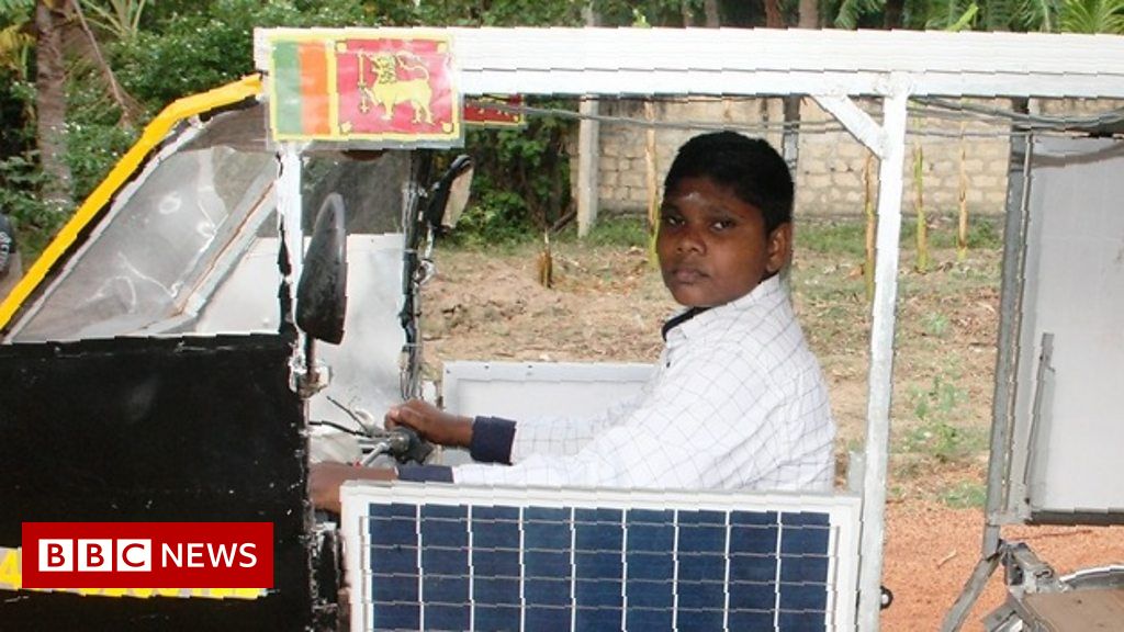 Sri Lankan teenager builds solar-powered tuk-tuk from scraps [video]