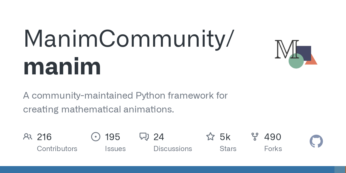 Manim: An animation engine for explanatory math videos