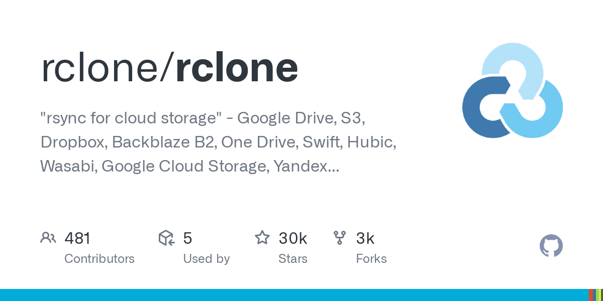 Rclone: Rsync for cloud storage – CLI to sync between cloud storage providers