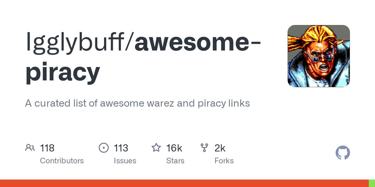 Awesome Piracy: A Curated List of Arrrrrrrrr
