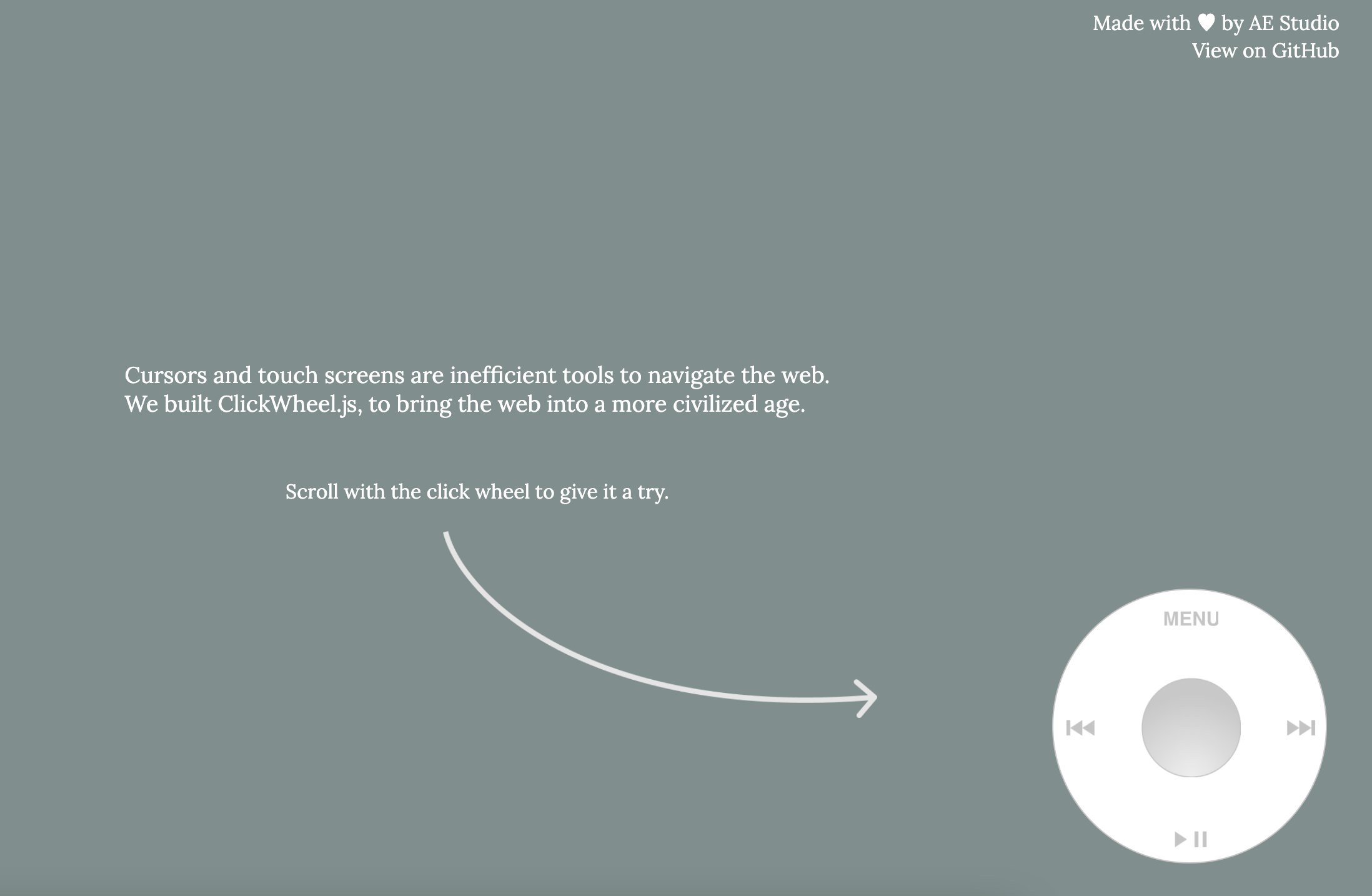 Show HN: iPod Clickwheel.js