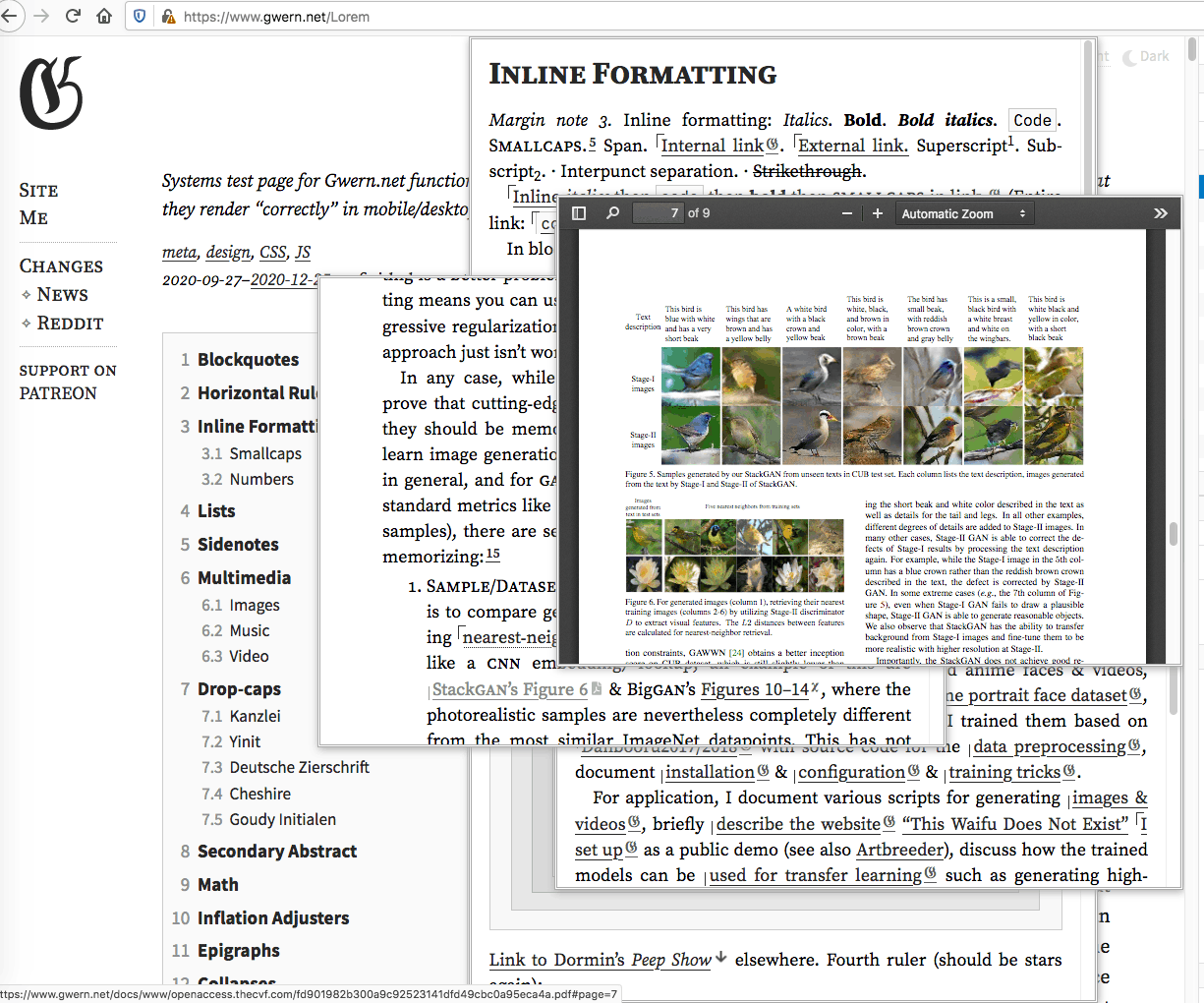 Design of This Website