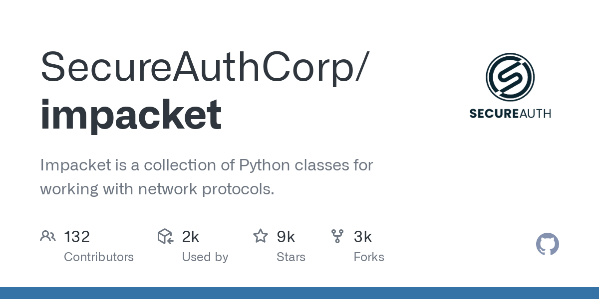 Impacket – collection of Python classes for working with network protocols