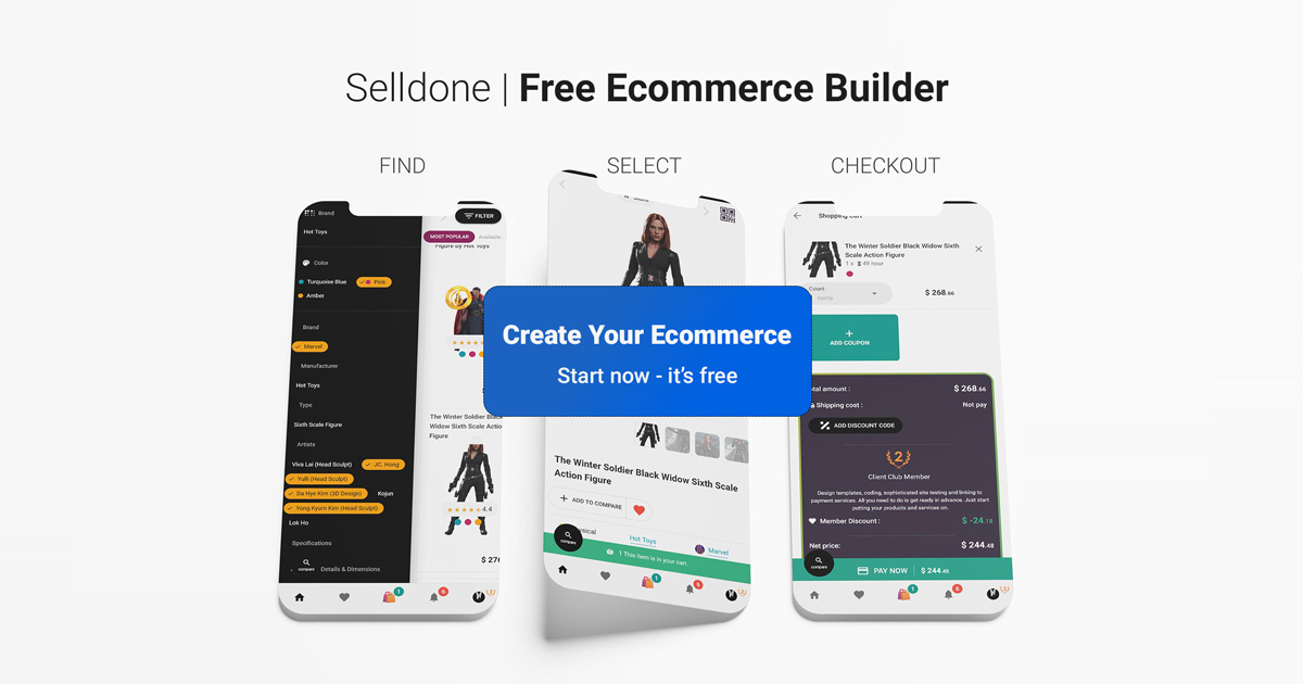 Low-code online store builder