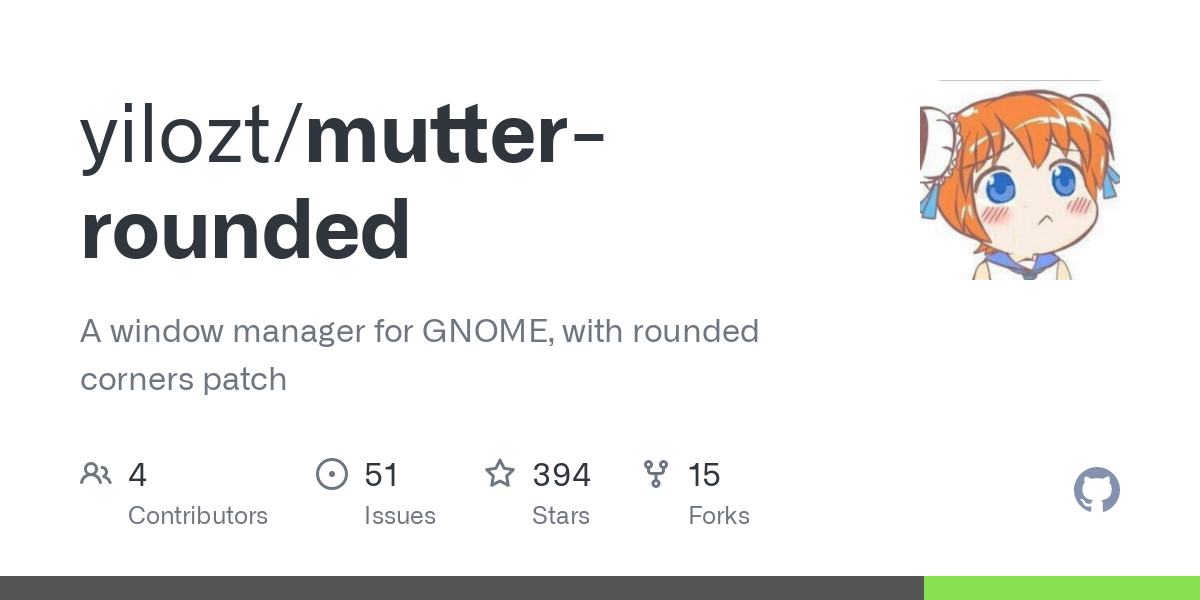 Mutter-Rounded – A window manager for Gnome, with rounded corners patch