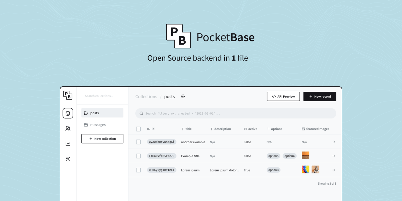 Show HN: PocketBase – open-source realtime back end in 1 file