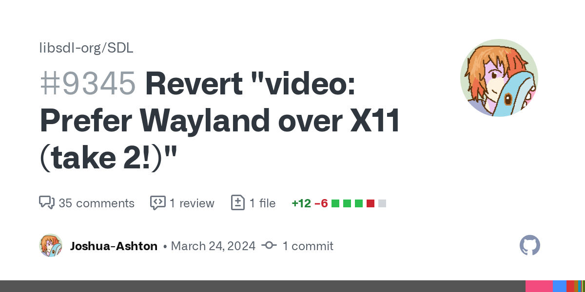 Revert “video: Prefer Wayland over X11 (take 2)”