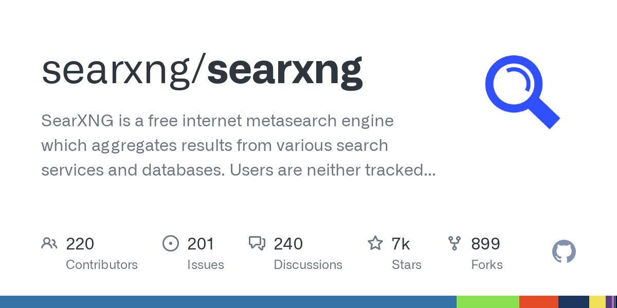 SearXNG is a free internet metasearch engine