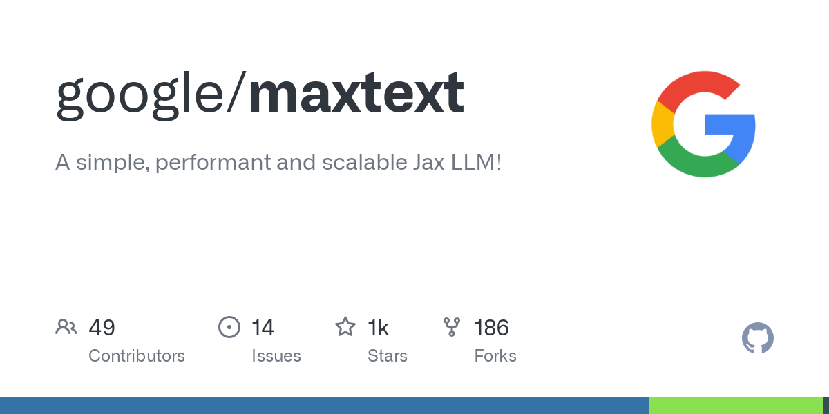 Maxtext: A simple, performant and scalable Jax LLM