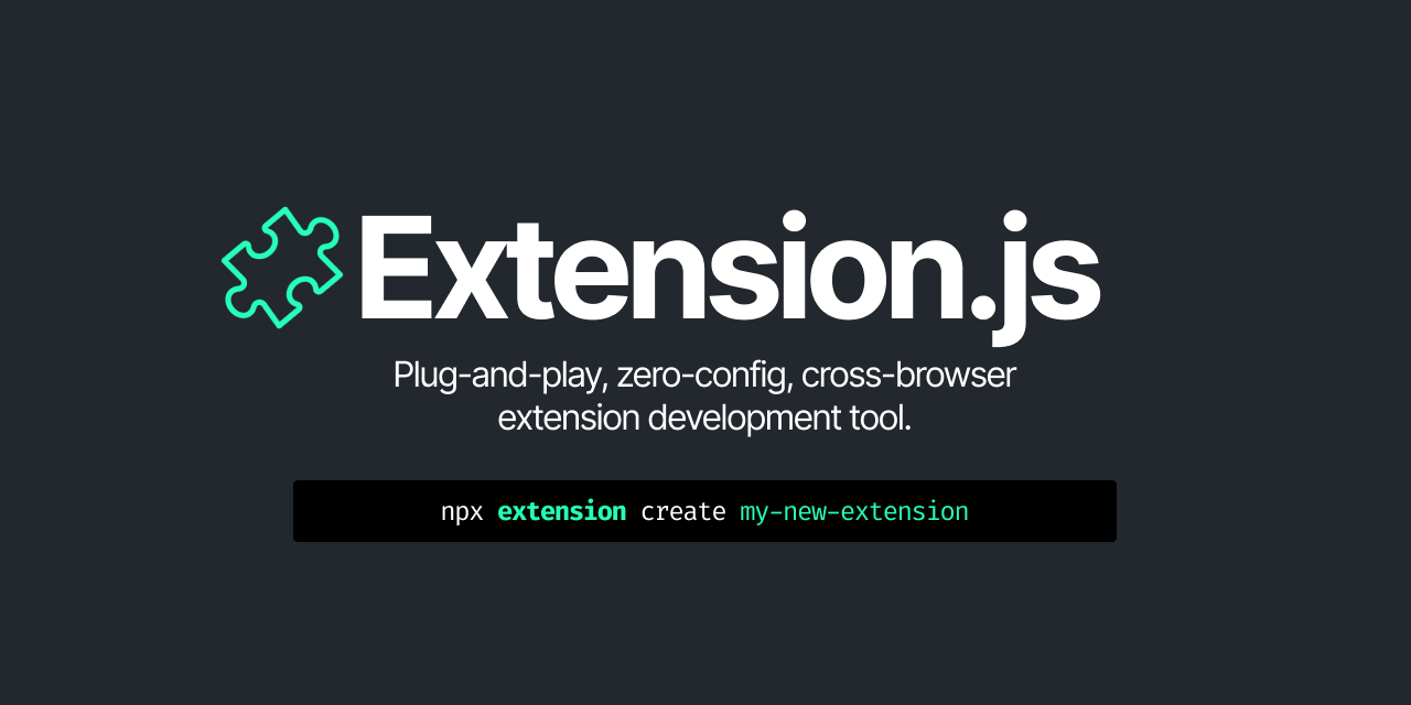 Show HN: I made a CLI tool to create web extensions with no build configuration