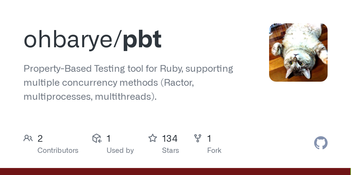 Show HN: PBT – A property-based testing library for Ruby