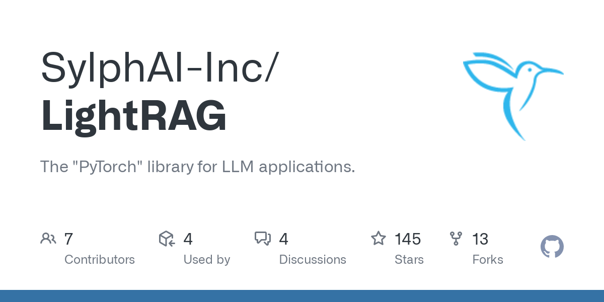 LightRAG: The PyTorch Library for Large Language Model Applications