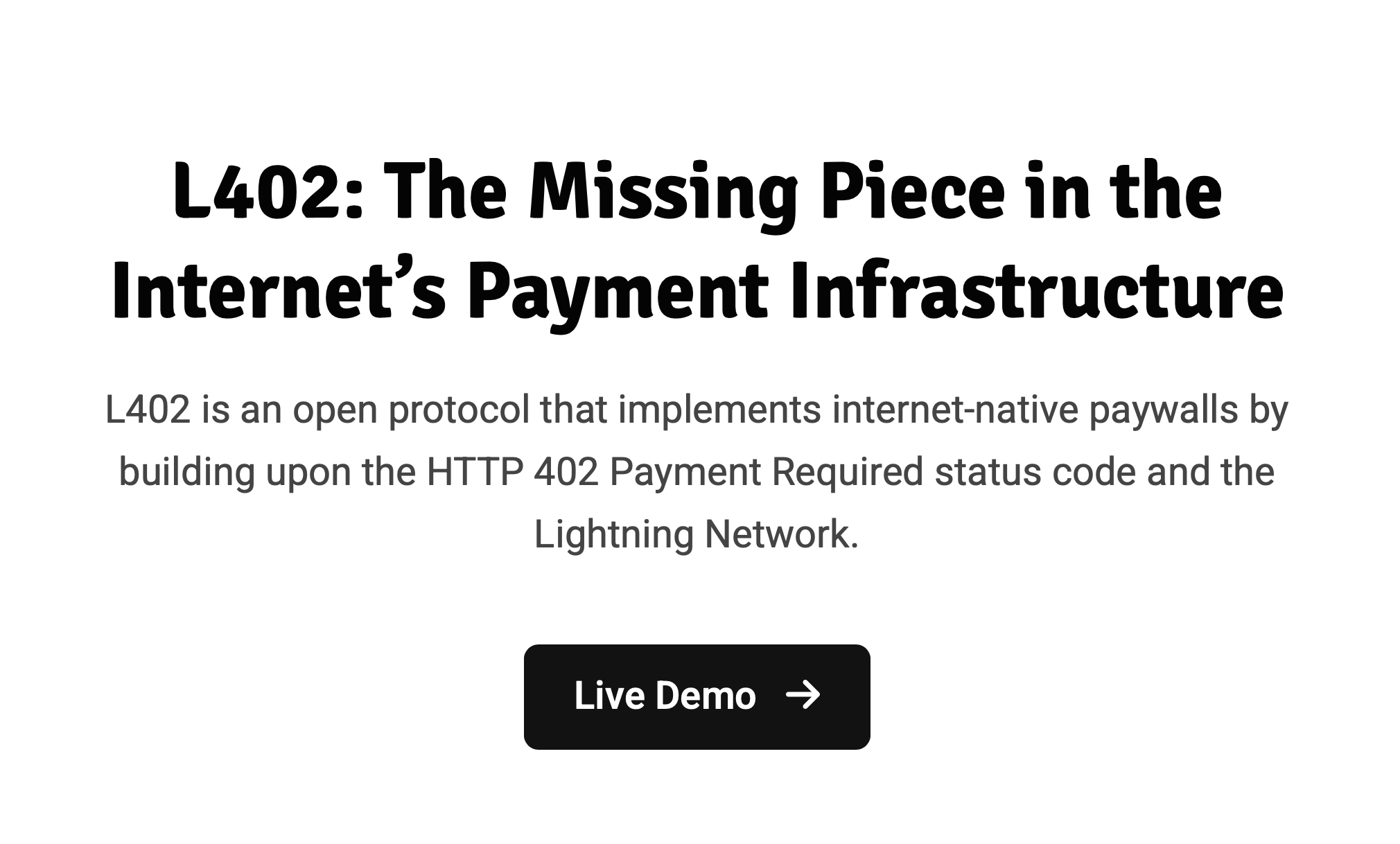 L402: The Missing Piece in the Internet’s Payment Infrastructure