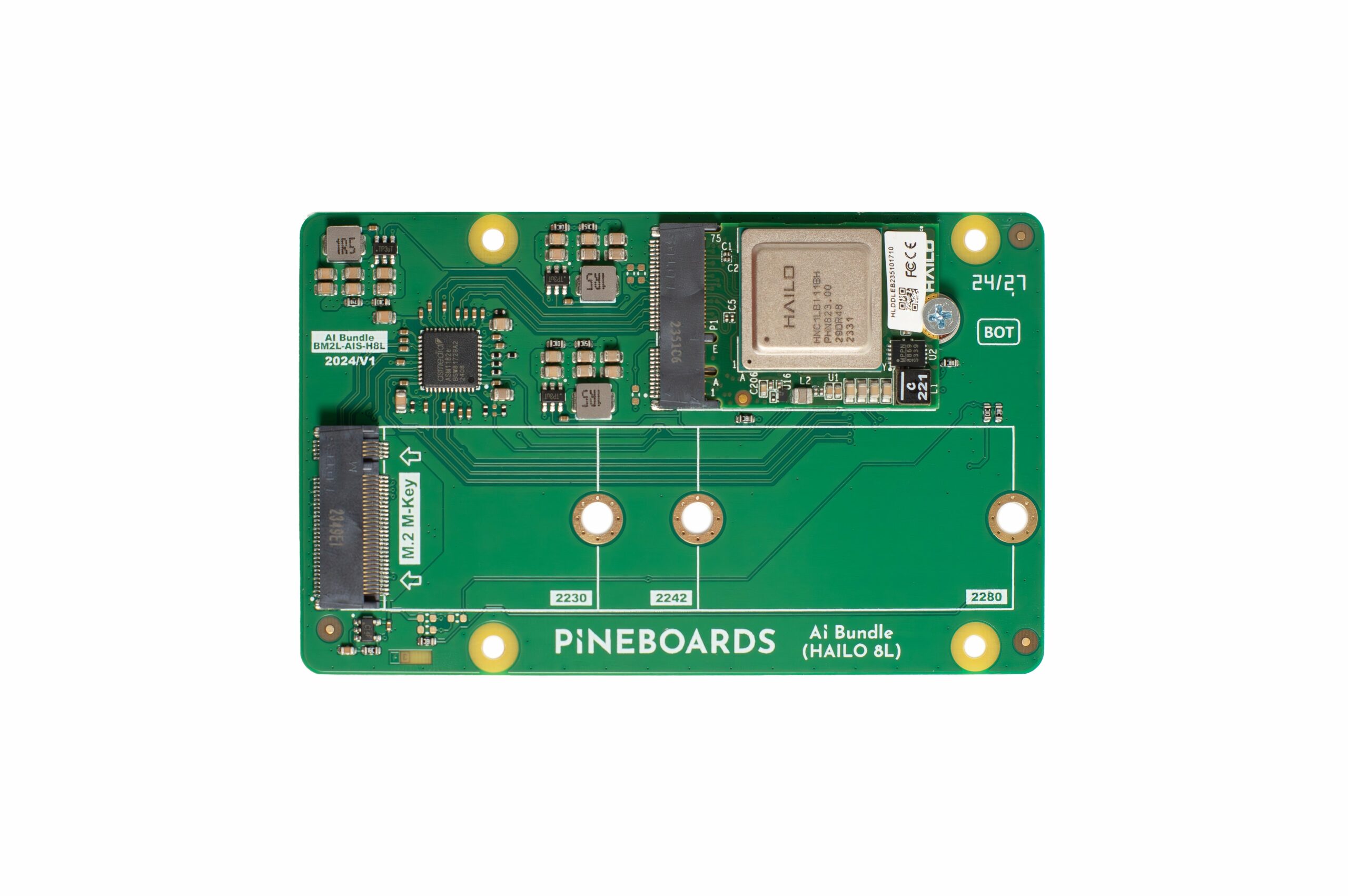 Pineboards AI HAT enables Hailo-8L and NVMe boot storage on a Pi 5