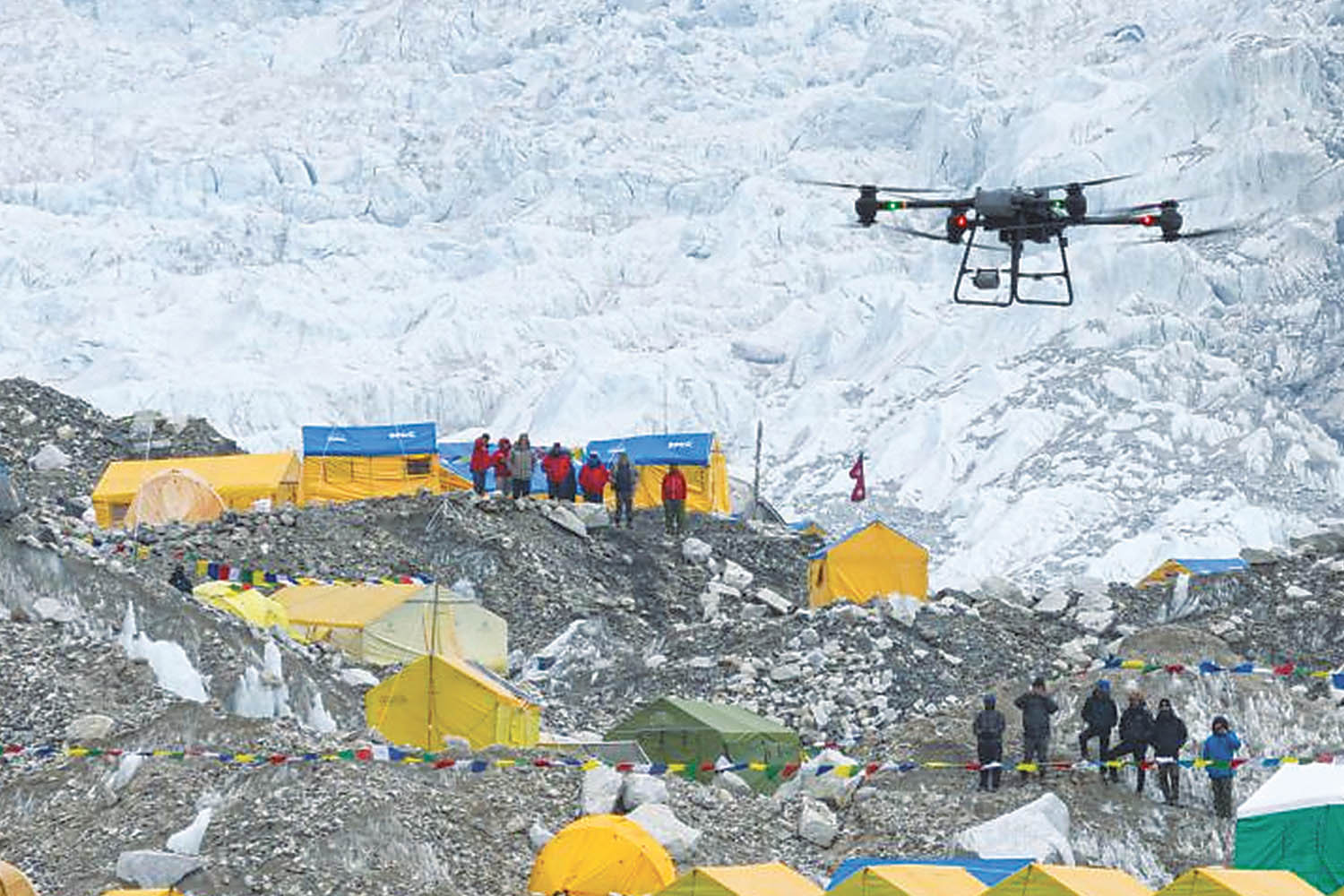 Chinese drones will fly trash out of Everest slopes