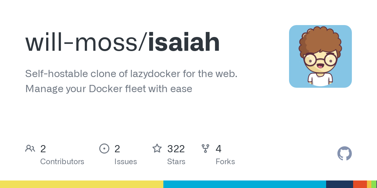 Show HN: Isaiah – open-source and self-hosted app to manage everything Docker