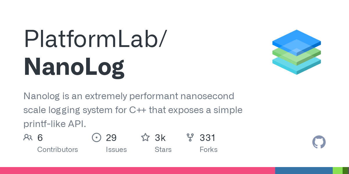 Nanolog supports logging with 7 ns median latency