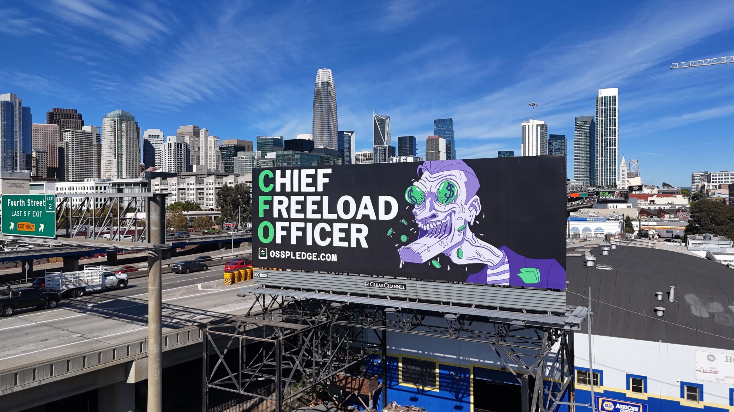 Billboards in SF call attention to tech companies free-loading off open source