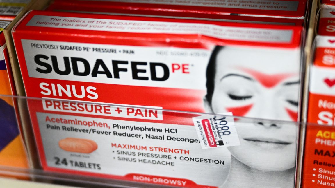 After decades, FDA moves to pull ineffective decongestant off shelves