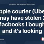 Apple courier may have stolen 2 MacBooks, … Apple is not going to help