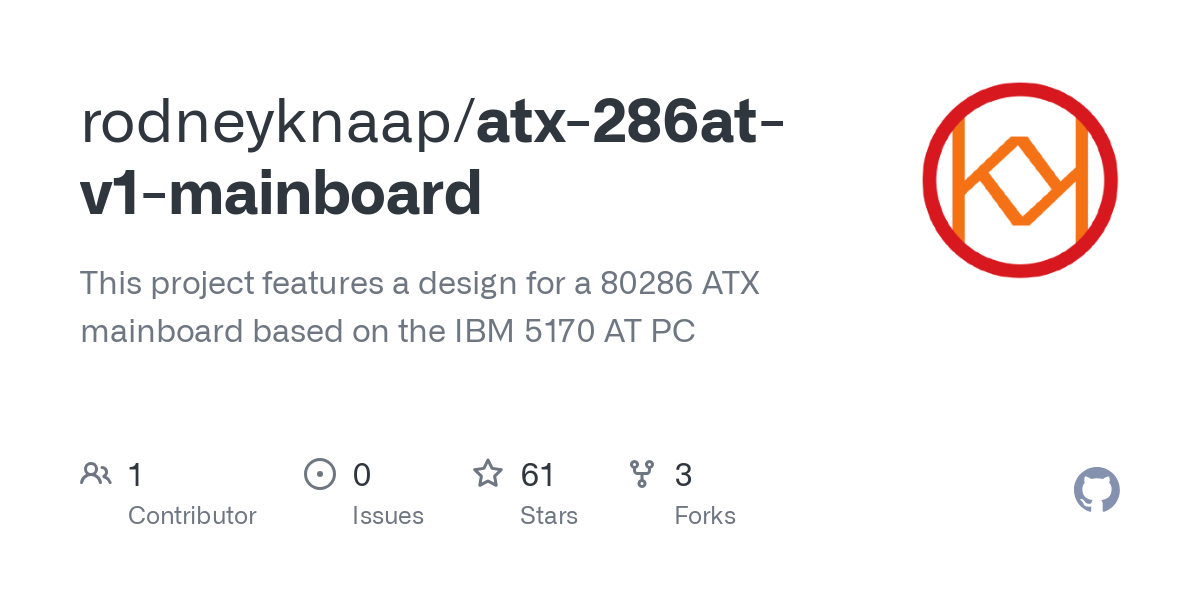 80286 ATX mainboard based on the IBM 5170 AT PC