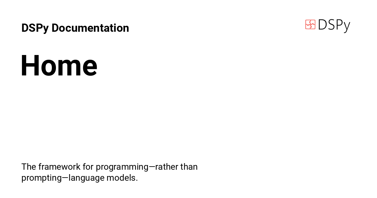 DSPy – Programming–not prompting–LMs