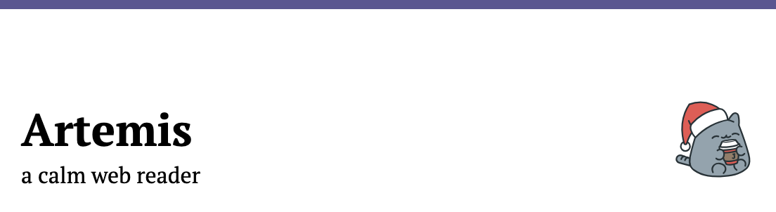 Show HN: Artemis, a Calm Web Reader