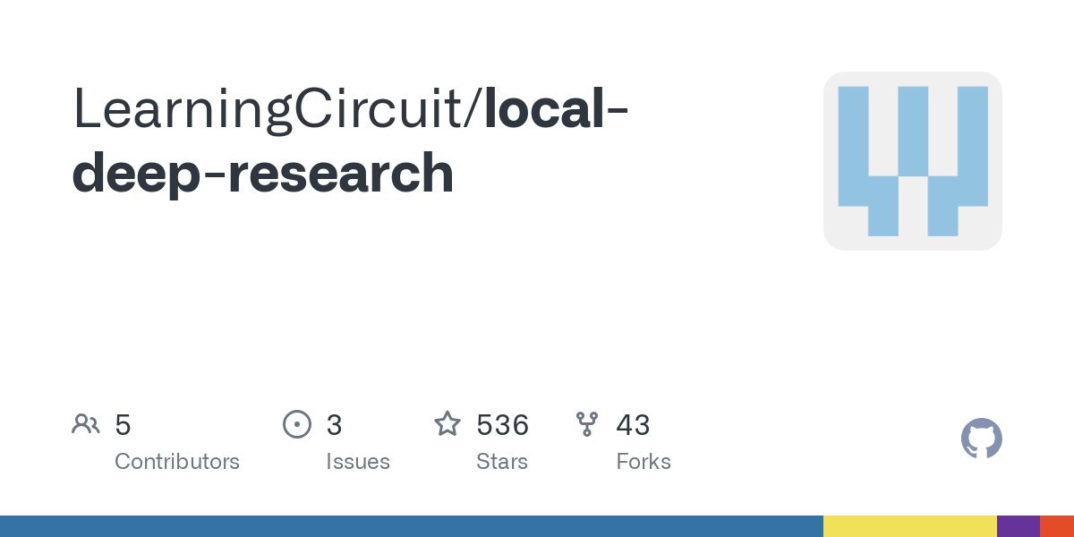 Local Deep Research – ArXiv, wiki and other searches included