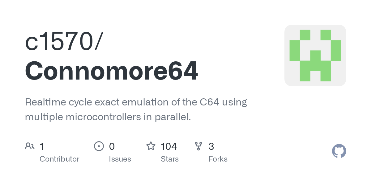Connomore64: Cycle exact emulation of the C64 using parallel microcontrollers