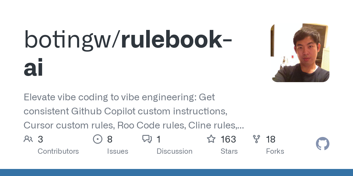 Show HN: Rulebook AI – rules and memory manager for AI coding IDEs