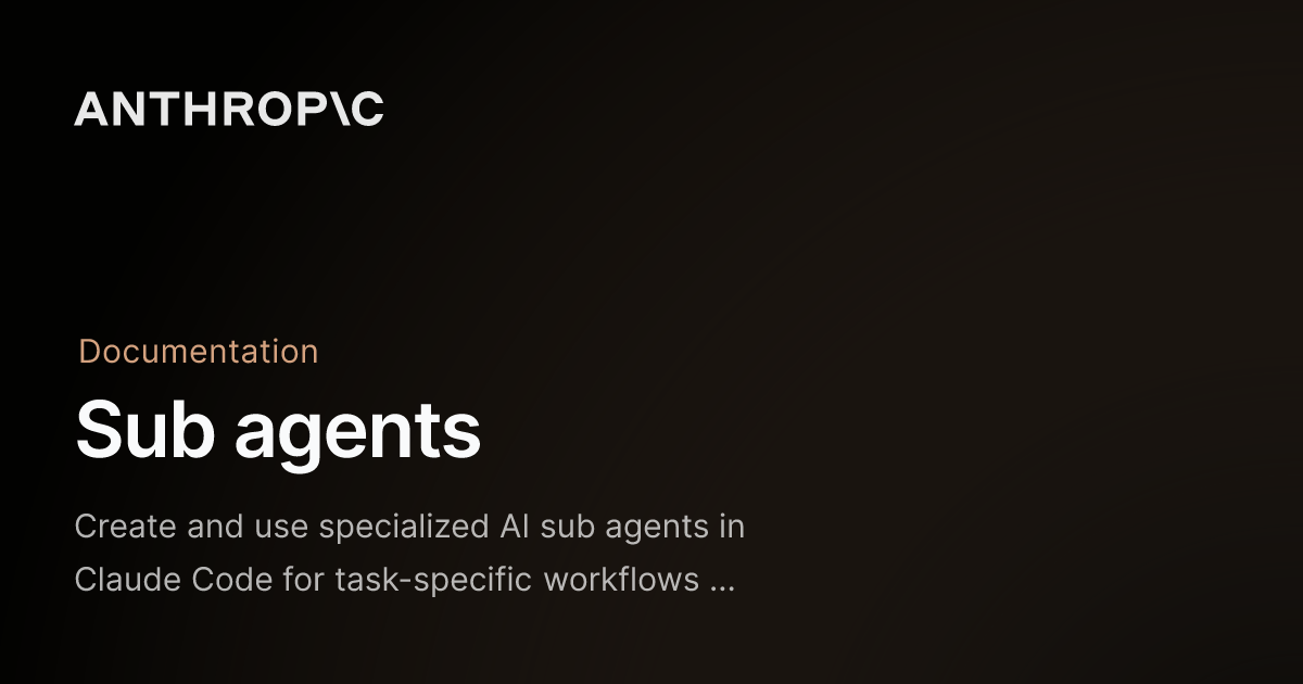 Claude Code Introduces Specialized Sub-Agents