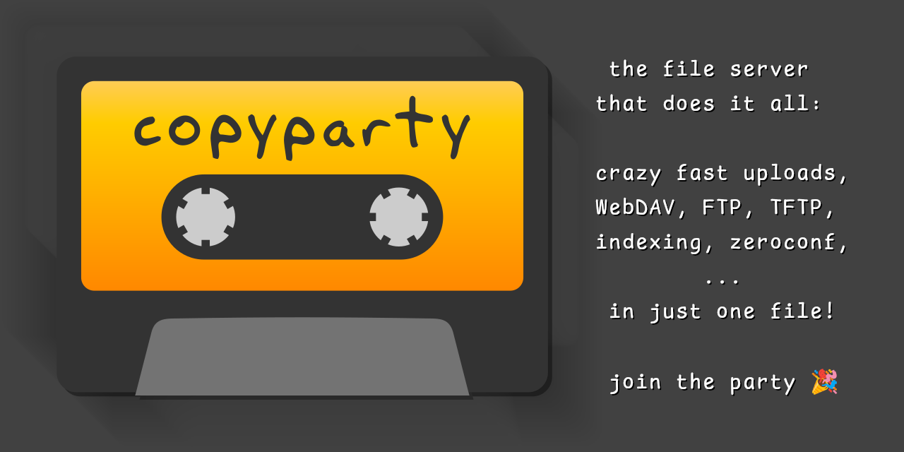 Copyparty, turn almost any device into a file server