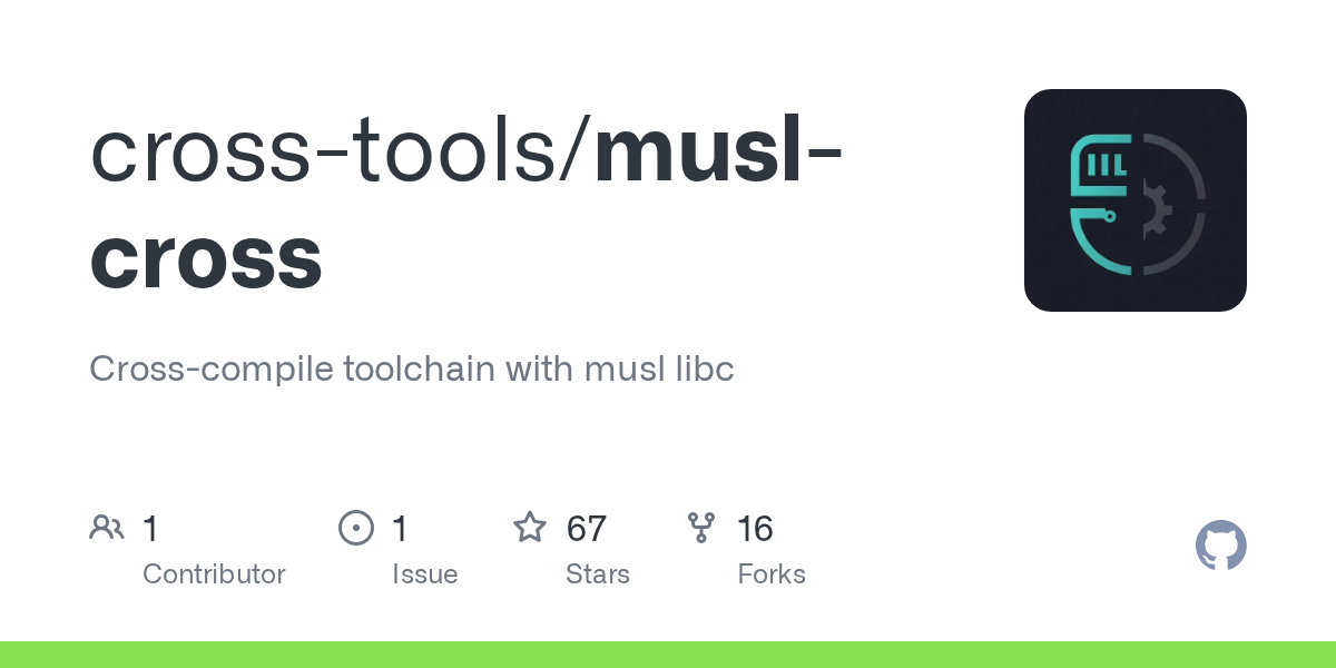 GNU cross-tools: musl-cross 313.3M