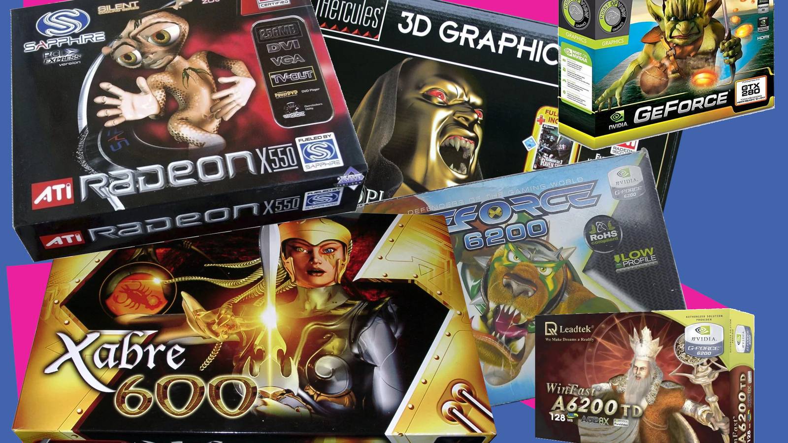 Look at how unhinged GPU box art was in the 2000s