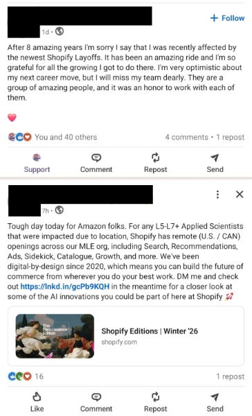 The tech market is fundamentally fucked up and AI is just a scapegoat