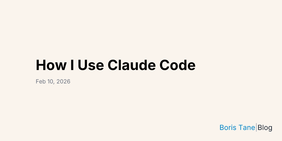 How I use Claude Code: Separation of planning and execution