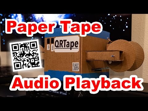 QRTape – Audio Playback from Paper Tape with Computer Vision (2021)