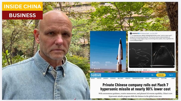 China is mass-producing hypersonic missiles for $99,000