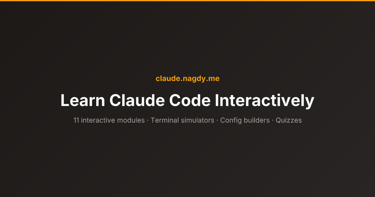 Learn Claude Code by doing, not reading