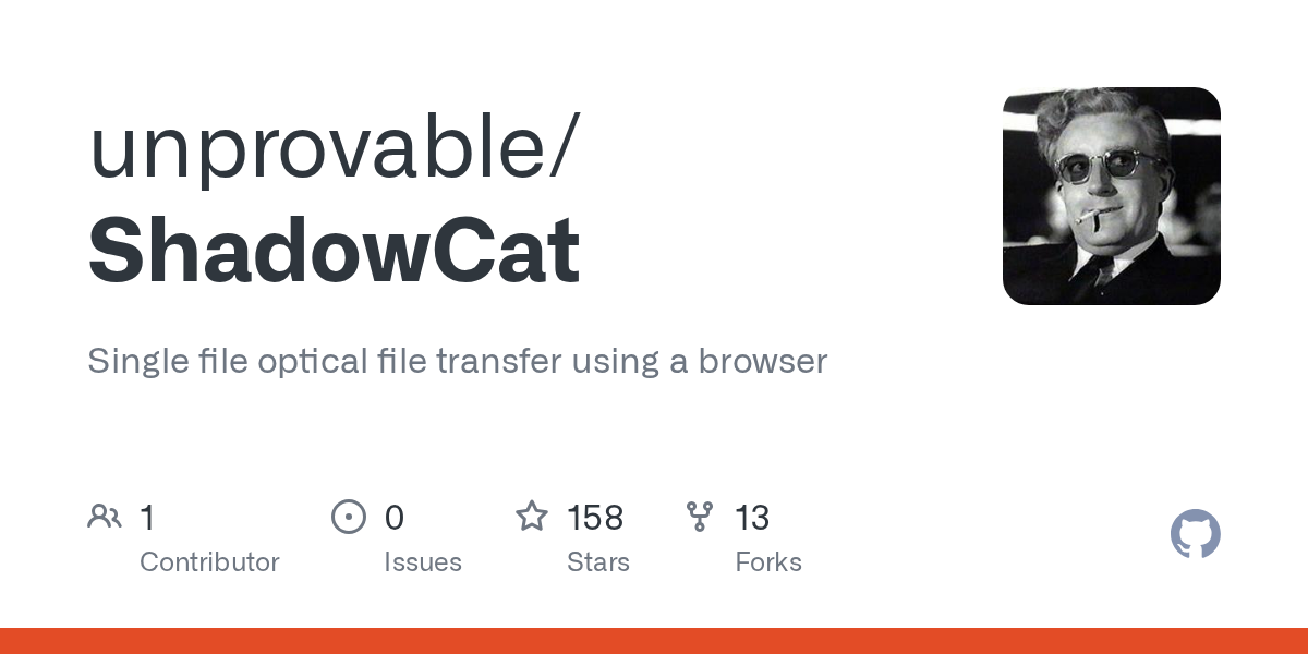 Show HN: ShadowCat – file transfer through QR Codes in a Browser