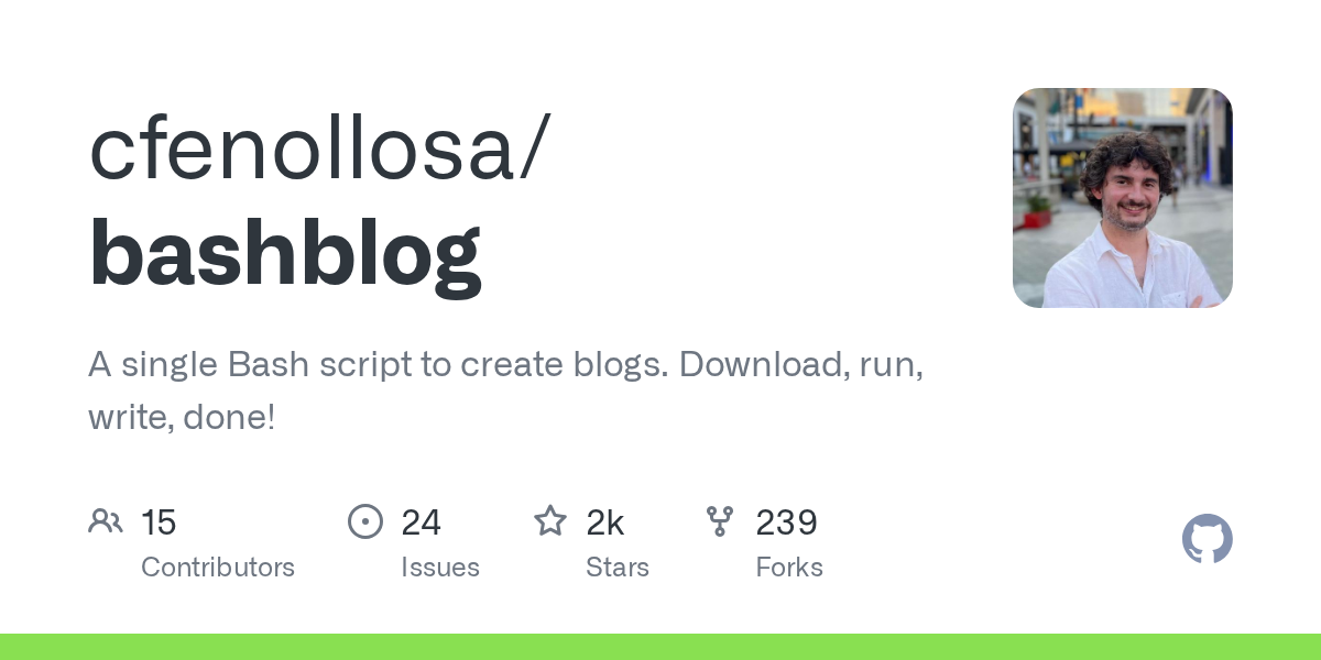Bashblog – a single bash script to create blogs