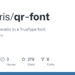 Jim’s TrueType QR Code Font