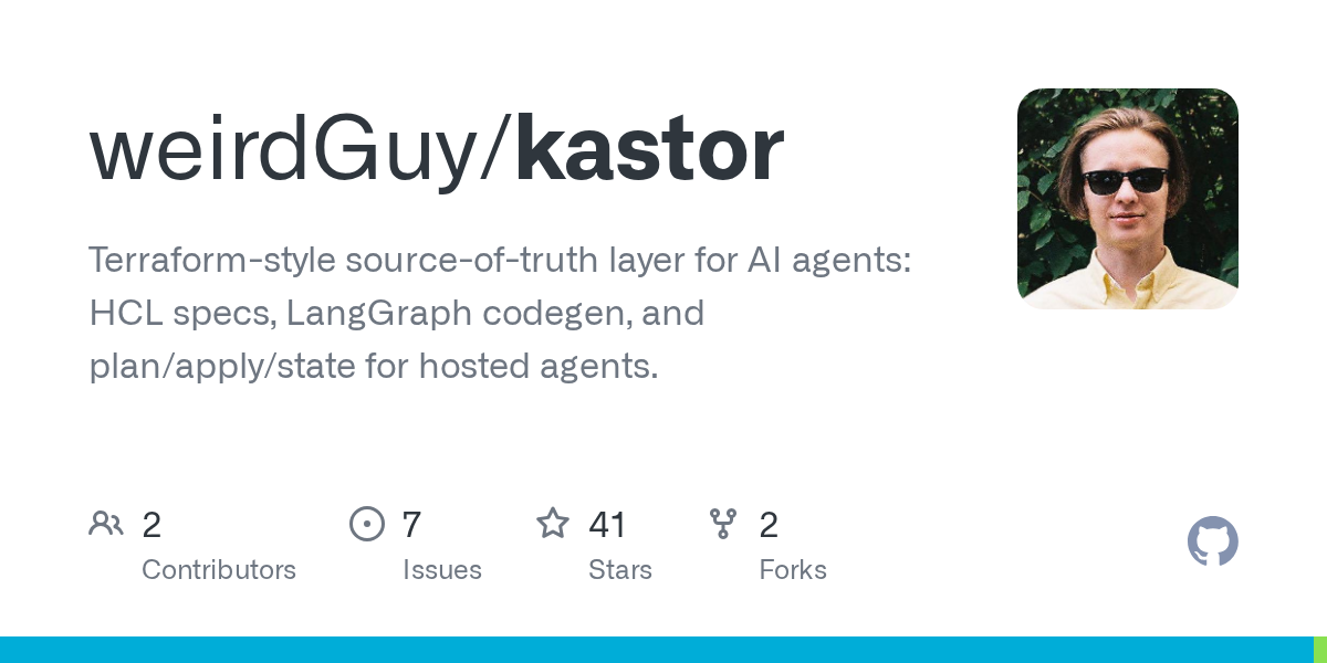 Show HN: Kastor – Terraform-style specs for AI agents