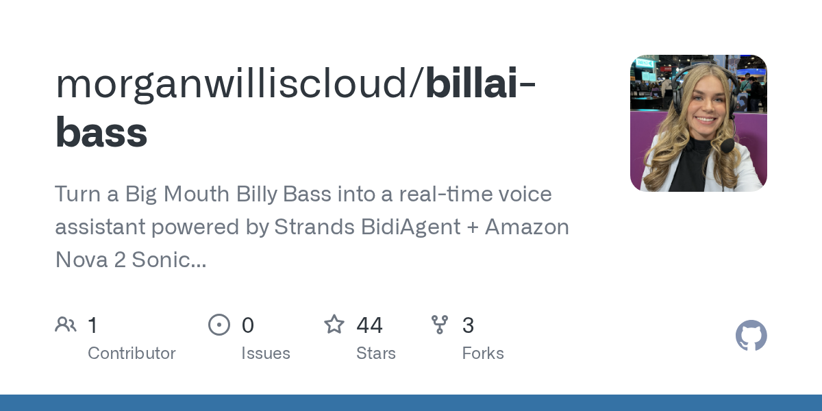 Show HN: BillAI Bass, an AI-Powered Big Mouth Billy Bass Using Strands Agents